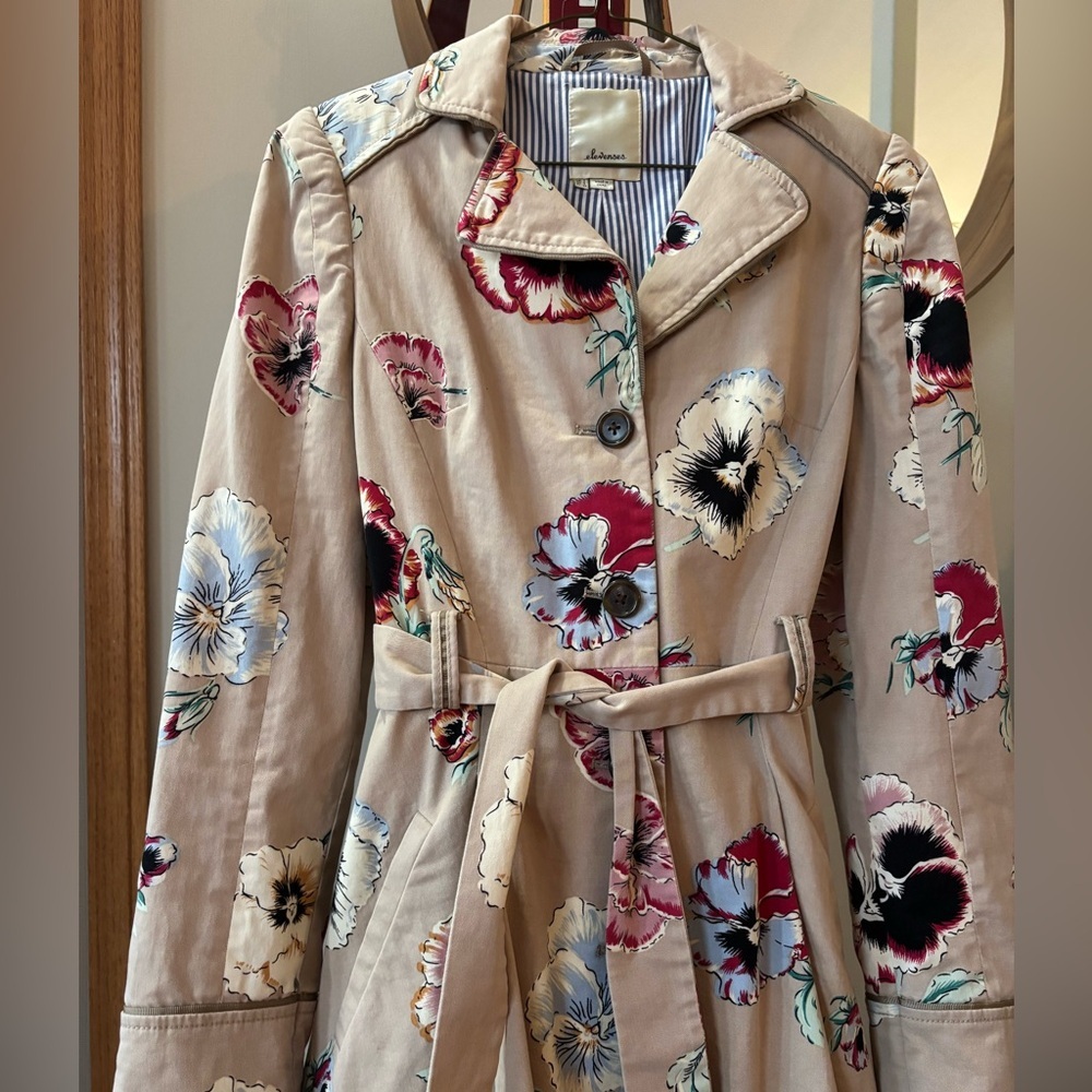 Elevenses for Anthropologie Pansy Corset Trench Coat